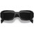 Prada PR17WS Black Dark Grey Front Folded