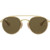 Ray-Ban Junior 9647S Gold Brown Dark Brown Front