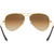 Ray-Ban Aviator Classic RB3025 Gold Brown Sunglasses Inner Frame Image