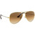 Ray-Ban Aviator Classic RB3025 Gold Brown Sunglasses Angle Image