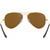 Ray-Ban Aviator Classic RB3025 Gold Brown Polarised Sunglasses Inner Frame Image