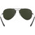 Ray-Ban Aviator Classic RB3025 Gunmetal Grey Green Sunglasses Inner Frame Image