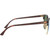 Ray-Ban Clubmaster Classic RB3016 Sand Havana Blue Mirror Temple