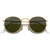 Ray-Ban Round Metal RB3447 Gold Green Polarised Front Folded