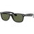 Ray-Ban New Wayfarer Classic RB2132 Black Green Angle