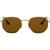 Ray Ban Hexagonal Flat RB3548N Gold Brown Polarised Front
