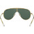 Ray-Ban Wings RB3596 Gold Dark Green Inner Frame