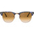 Ray-Ban Clubmaster Classic RB3016 Spotted Brown Clear Brown Gradient Front