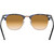 Ray-Ban Clubmaster Classic RB3016 Spotted Brown Clear Brown Gradient Inner Frame