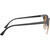 Ray-Ban Clubmaster Classic RB3016 Spotted Brown Clear Brown Gradient Temple