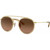 Ray-Ban Round Double Bridge RB3647N Gold/Brown Grey Gradient Glass Lenses