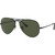 Ray-Ban Aviator Metal II RB3689 Black Green Angle