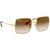 Ray-Ban Square RB1971 Gold Brown Gradient Angle