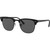 Ray-Ban Clubmaster Classic RB3016 Top Wrinkled Black Sunglasses Angle Image