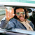 SIN Eyewear Loose Cannon Matte Black All Mouth/Gold Green Flash Polarised Lenses Face Image 