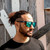 SIN Eyewear Vespa II Matte Black/Blue Flash Polarised Lenses