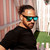 SIN Eyewear Vespa II Matte Black/Blue Flash Polarised Lifestyle