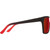 Spy Flynn Matte Black Red Fade Sunglasses Temple Image