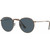 Ray-Ban Round Metal RB3447 Antique Copper Blue Angle