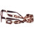 Guess 7816 Bordeaux Brown Gradient temple