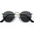 Ray-Ban Round Metal RB3447 Antique Gunmetal Dark Grey Front Folded
