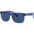Ray-Ban Junior 9069S Rubber Transparent Blue Sunglasses Angle Image