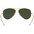Ray-Ban Aviator Classic RB3025 Arista Green Glass Inner Frame