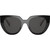 Prada PR14WSF Black and Talc Dark Grey Front