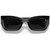 Miu Miu 09WS Black Dark Grey Front Folded