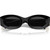Miu Miu 11WS Black Dark Grey Front Folded