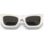 Miu Miu 09WS White Dark Grey Front Folded