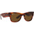 Ray-Ban Mega Wayfarer RB0840S Striped Havana Brown Sunglasses Angle Image