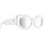 Spy Hangout Matte White Sunglasses Angle Image