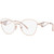 Prada PR52ZV Pink Gold Glasses Angle Image