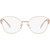 Prada PR52ZV Pink Gold Glasses Front Image