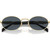 Prada PR65ZS Pale Gold Dark Grey Front Folded