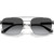Prada 67ZS Silver Grey Gradient Polarised Front Folded