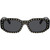 Versace VE4361 Black Gold Studs Dark Grey Front