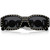 Versace VE4361 Black Gold Studs Dark Grey Front Folded