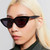 Karen Walker Lash Splash Black Sunglasses Face Image