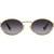 Miu Miu MU52YS Gold Grey Sunglasses Front Image