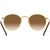 Ray-Ban Round Metal RB3447 Gold Brown Sunglasses Inner Frame Image