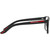 Prada Linea Rossa Glasses PS06PV Black Rubber Clear Temple
