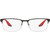Prada Linea Rossa Glasses PS50PV Black Silver Clear Front
