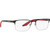 Prada Linea Rossa Glasses PS50PV Black Silver Clear Angle