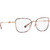 Michael Kors Empire Square 3 MK3065J Rose Gold Pink Tort Glasses Angle Image