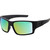 Dirty Dog Chill Satin Black Green Mirror Sunglasses Angle Image