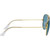 Ray-Ban Aviator Classic RB3025 Gold Blue Polarised Sunglasses Temple Image