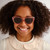 Cancer Council Kids Elk Pink Glitter Smoke Polarised Lifestyle