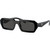 Prada PRA12S Black Dark Grey Angle